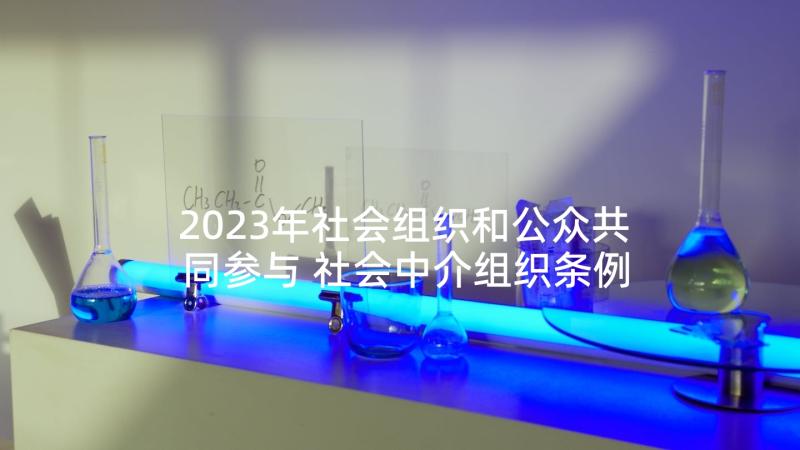 2023年社会组织和公众共同参与 社会中介组织条例心得体会(优质5篇)