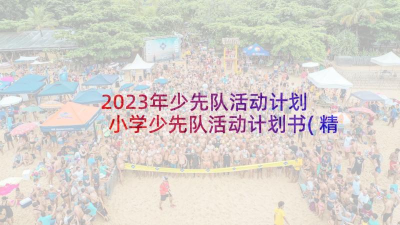 2023年少先队活动计划 小学少先队活动计划书(精选5篇)