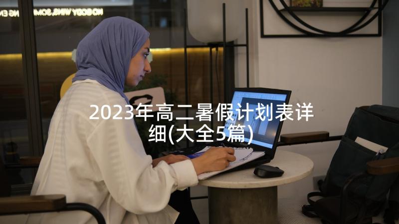 2023年高二暑假计划表详细(大全5篇)