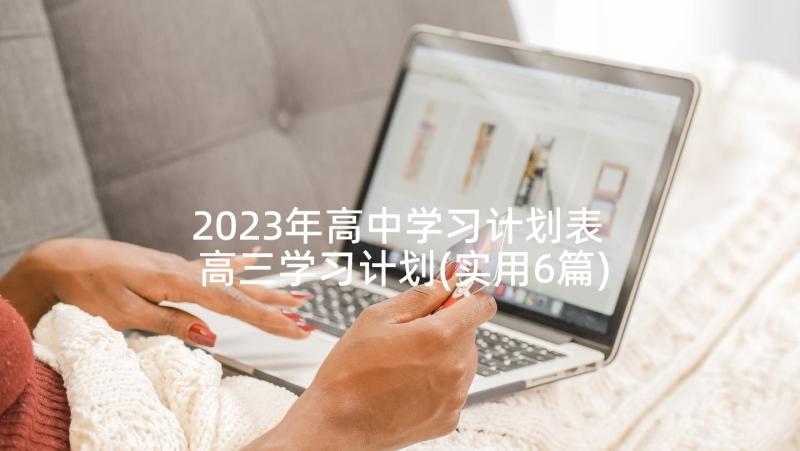 2023年高中学习计划表 高三学习计划(实用6篇)