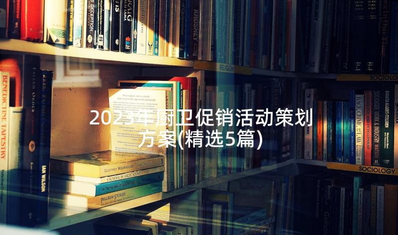 2023年厨卫促销活动策划方案(精选5篇)