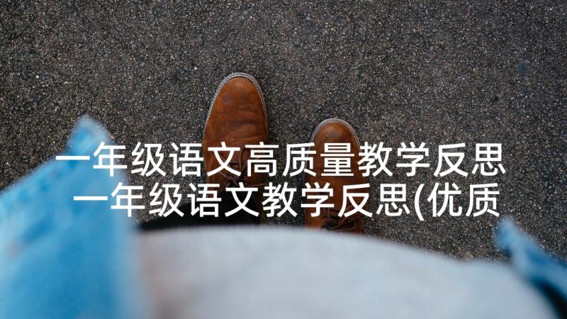 一年级语文高质量教学反思 一年级语文教学反思(优质8篇)