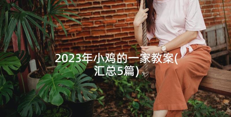 2023年小鸡的一家教案(汇总5篇)