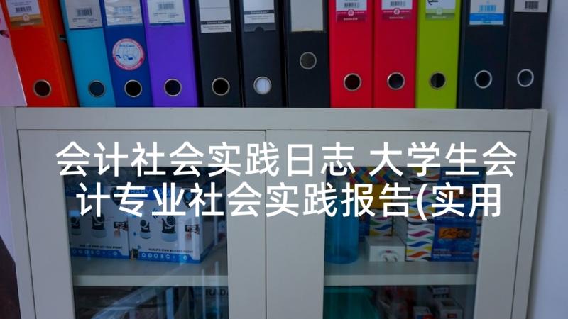 会计社会实践日志 大学生会计专业社会实践报告(实用5篇)