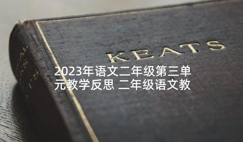 2023年语文二年级第三单元教学反思 二年级语文教学反思(实用10篇)