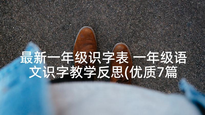 最新一年级识字表 一年级语文识字教学反思(优质7篇)