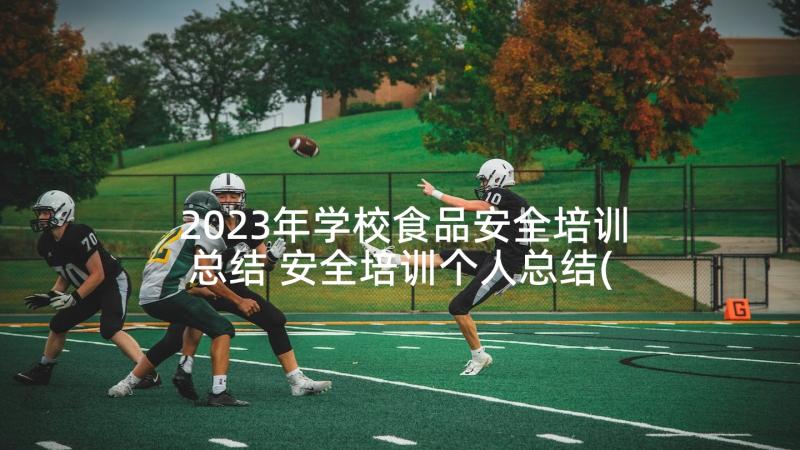 2023年学校食品安全培训总结 安全培训个人总结(实用9篇)