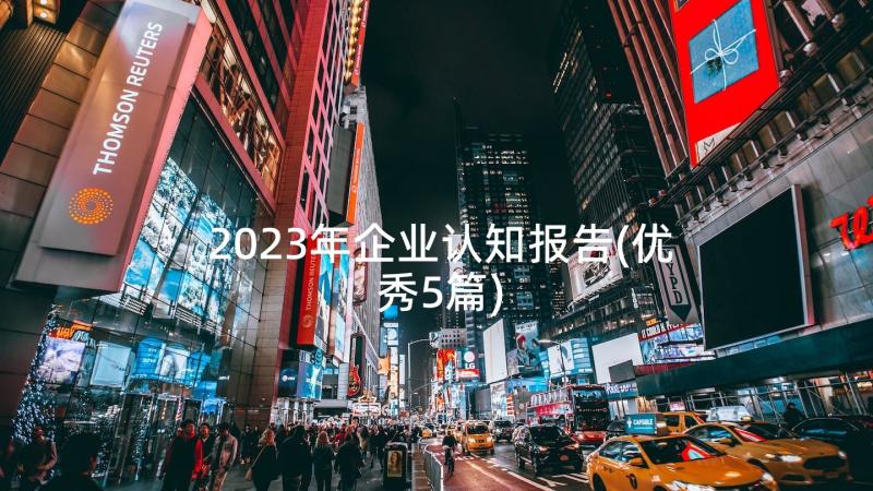 2023年企业认知报告(优秀5篇)