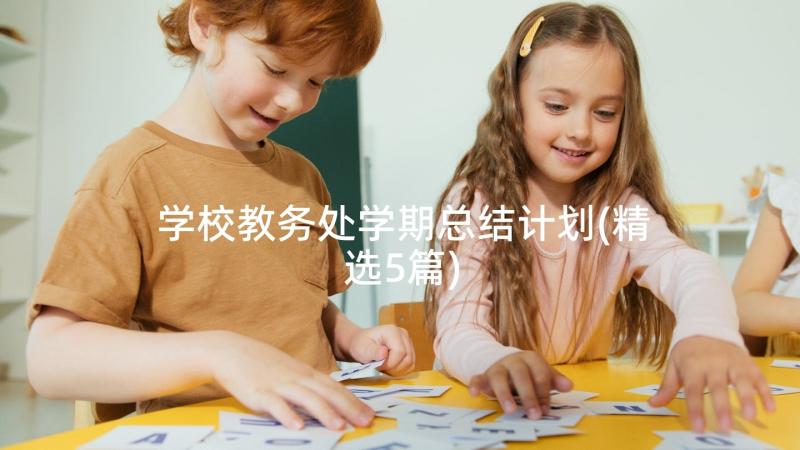 学校教务处学期总结计划(精选5篇)