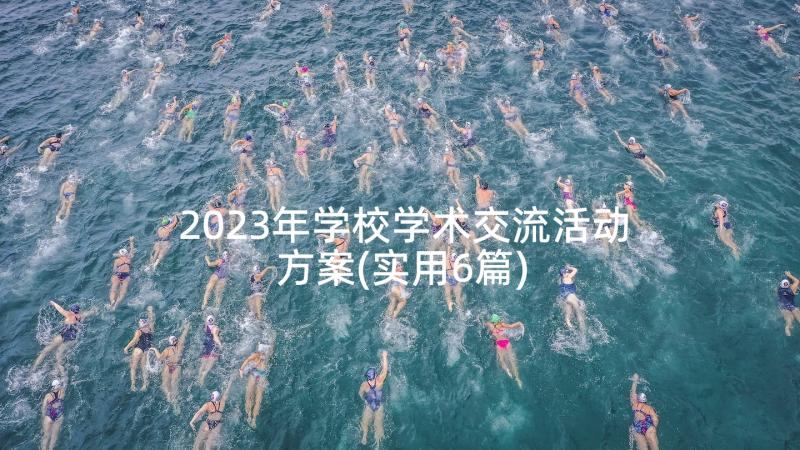 2023年学校学术交流活动方案(实用6篇)