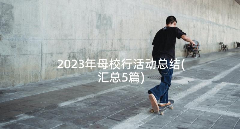 2023年母校行活动总结(汇总5篇)