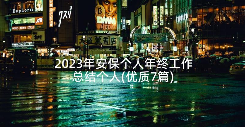 2023年安保个人年终工作总结个人(优质7篇)