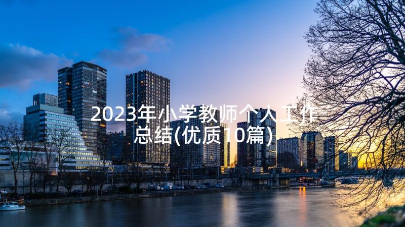 2023年小学教师个人工作总结(优质10篇)