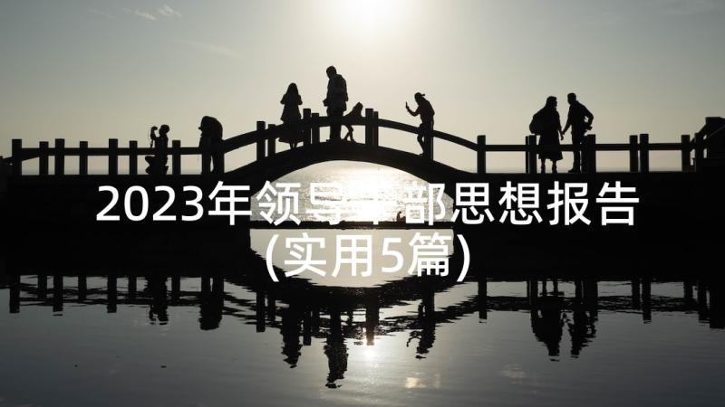 2023年领导干部思想报告(实用5篇)