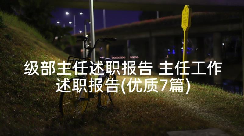 级部主任述职报告 主任工作述职报告(优质7篇)