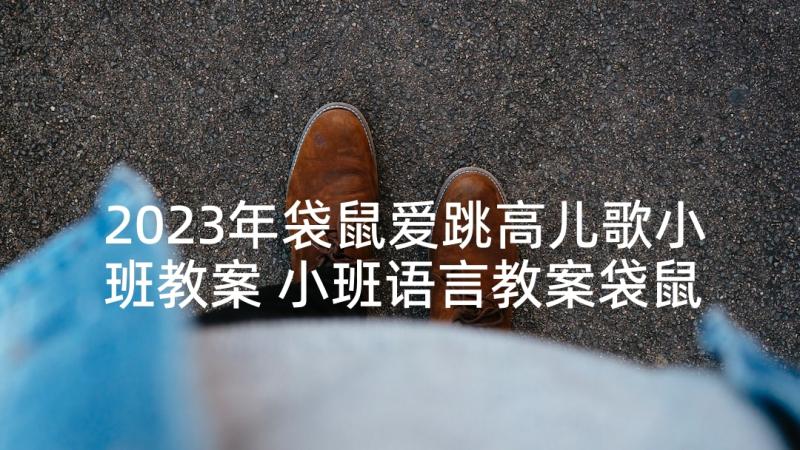 2023年袋鼠爱跳高儿歌小班教案 小班语言教案袋鼠爱跳高(精选5篇)