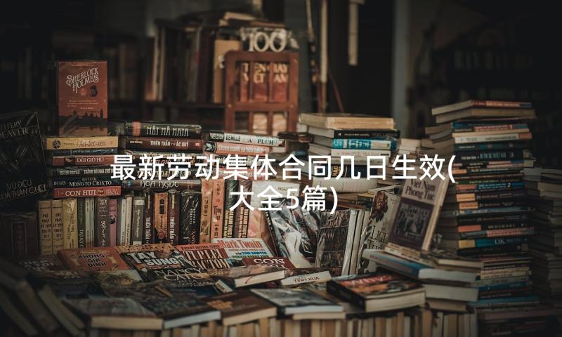 最新劳动集体合同几日生效(大全5篇)