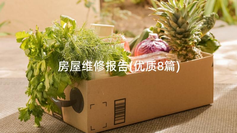 房屋维修报告(优质8篇)