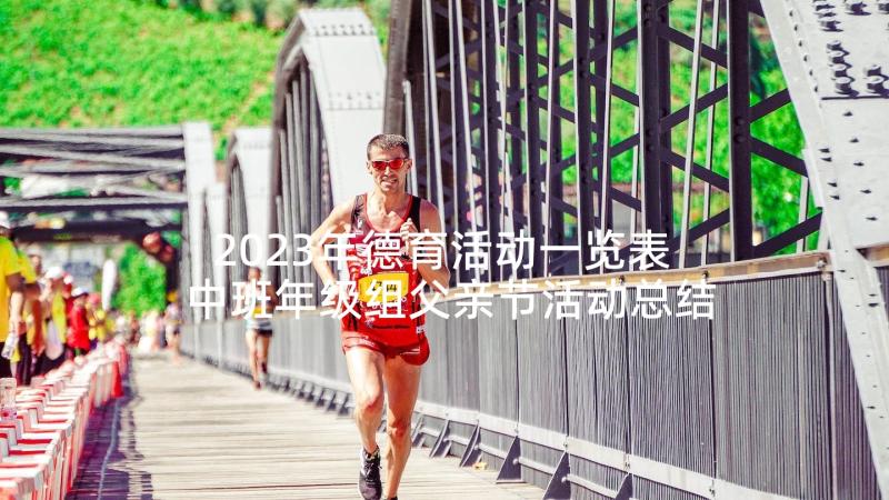 2023年德育活动一览表 中班年级组父亲节活动总结(实用10篇)