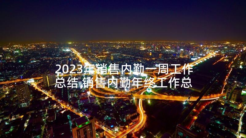 2023年销售内勤一周工作总结 销售内勤年终工作总结(大全6篇)