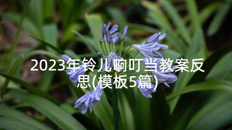 2023年铃儿响叮当教案反思(模板5篇)