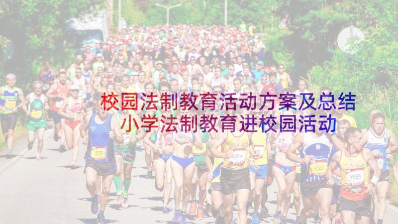 校园法制教育活动方案及总结 小学法制教育进校园活动方案(优质5篇)