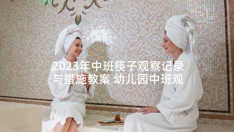 2023年中班筷子观察记录与措施教案 幼儿园中班观察记录与分析措施(优质5篇)