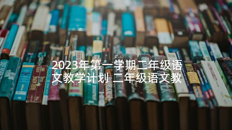 2023年第一学期二年级语文教学计划 二年级语文教学计划(精选6篇)