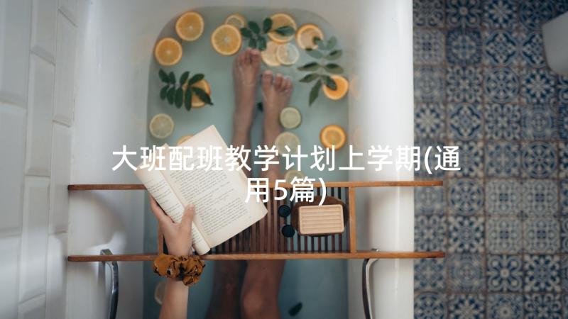 大班配班教学计划上学期(通用5篇)