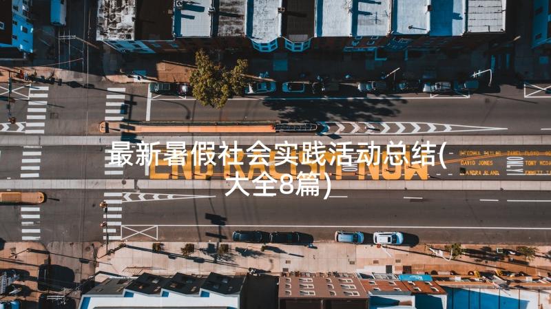 最新暑假社会实践活动总结(大全8篇)