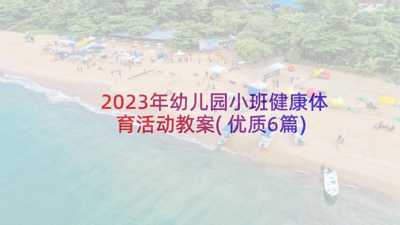 2023年幼儿园小班健康体育活动教案(优质6篇)