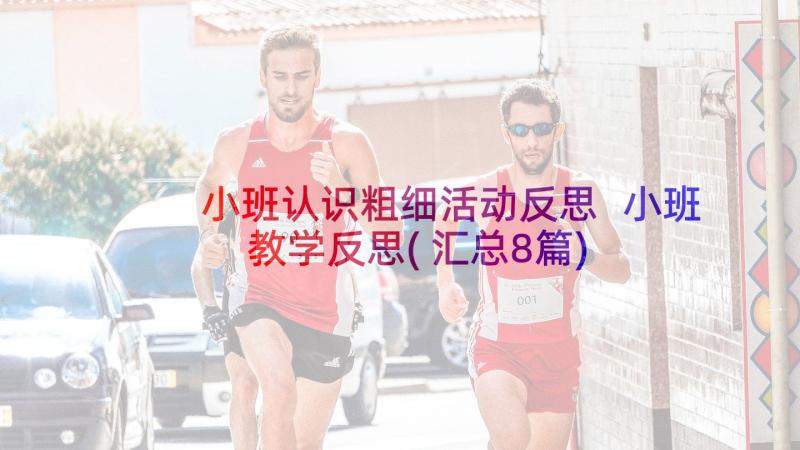 小班认识粗细活动反思 小班教学反思(汇总8篇)