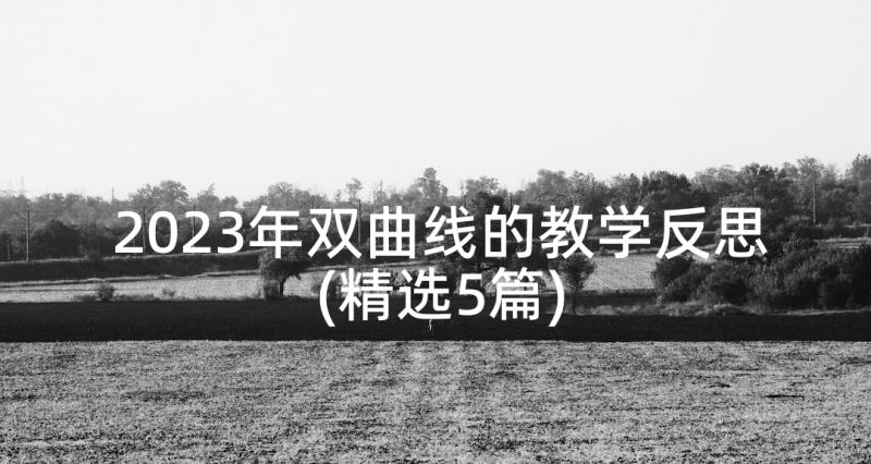 2023年双曲线的教学反思(精选5篇)