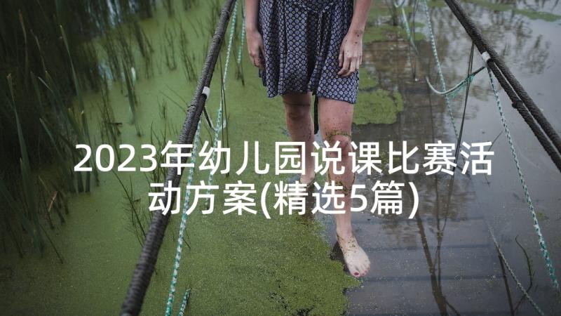 2023年幼儿园说课比赛活动方案(精选5篇)