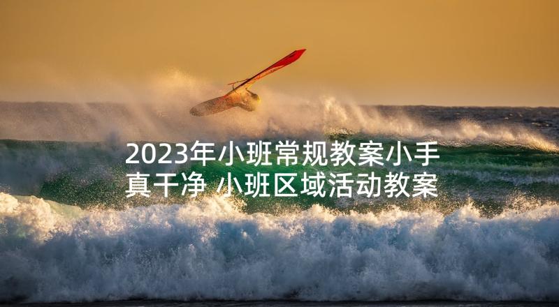 2023年小班常规教案小手真干净 小班区域活动教案(优质7篇)