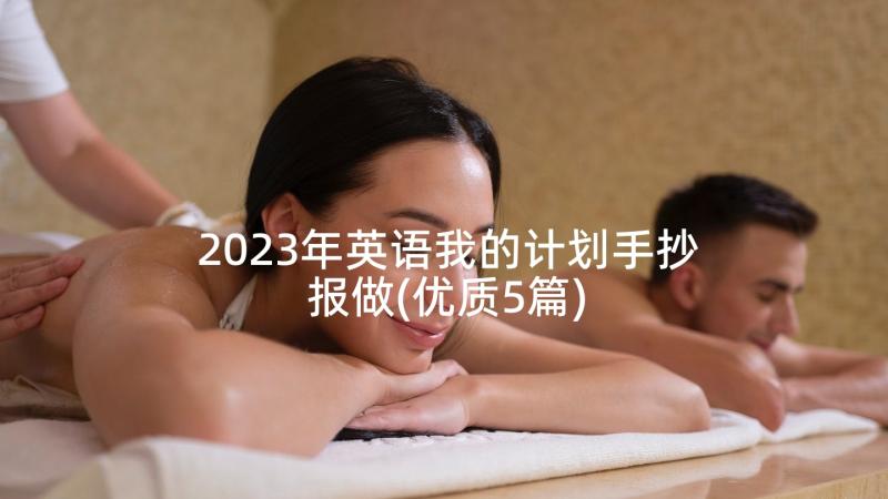 2023年英语我的计划手抄报做(优质5篇)