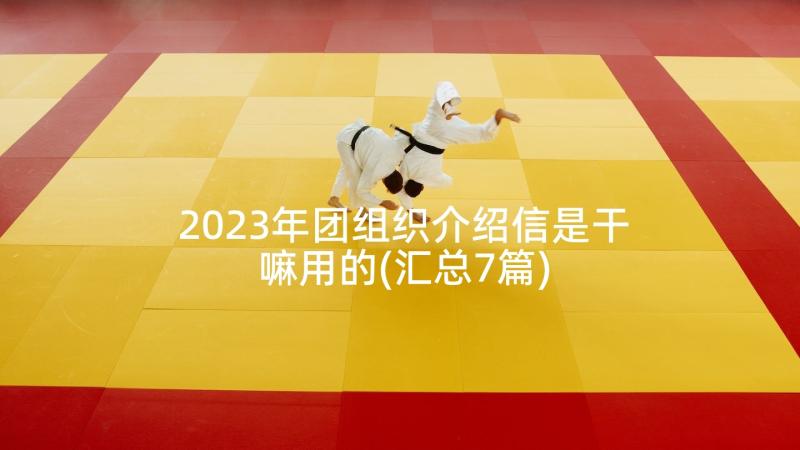 2023年团组织介绍信是干嘛用的(汇总7篇)