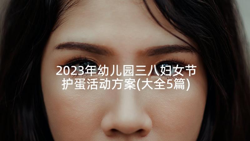 2023年幼儿园三八妇女节护蛋活动方案(大全5篇)