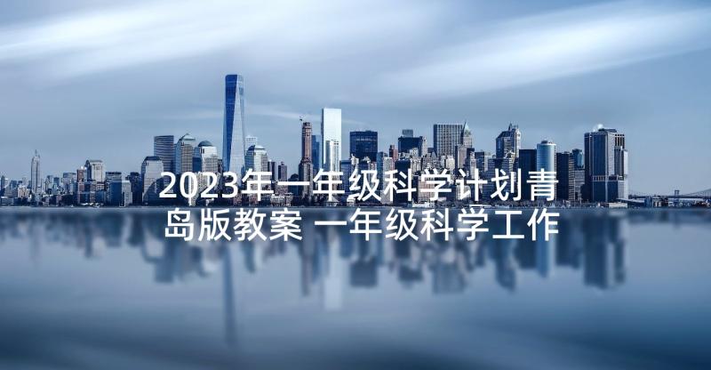 2023年一年级科学计划青岛版教案 一年级科学工作计划(优质5篇)