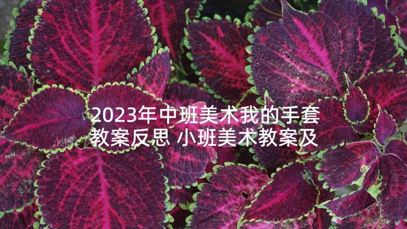 2023年中班美术我的手套教案反思 小班美术教案及教学反思我的小手变变变(精选5篇)