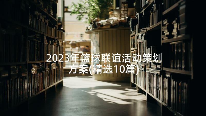 2023年篮球联谊活动策划方案(精选10篇)