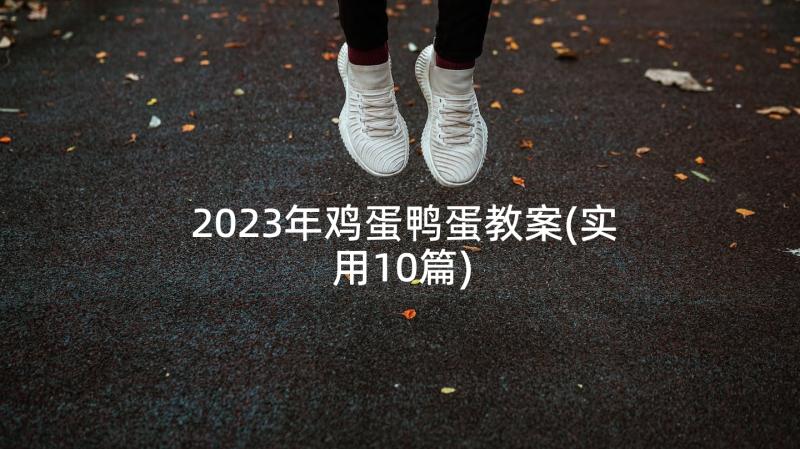 2023年鸡蛋鸭蛋教案(实用10篇)