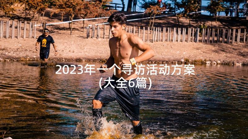 2023年一个寻访活动方案(大全6篇)