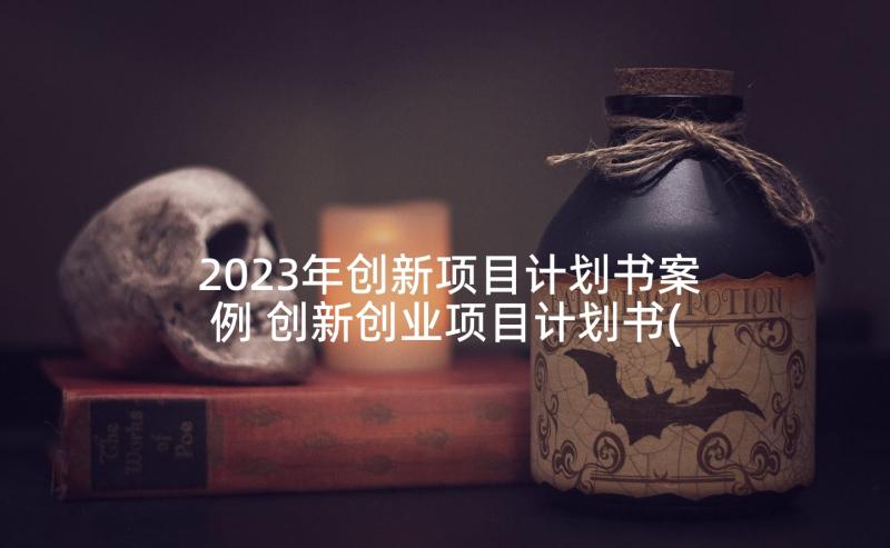 2023年创新项目计划书案例 创新创业项目计划书(精选5篇)