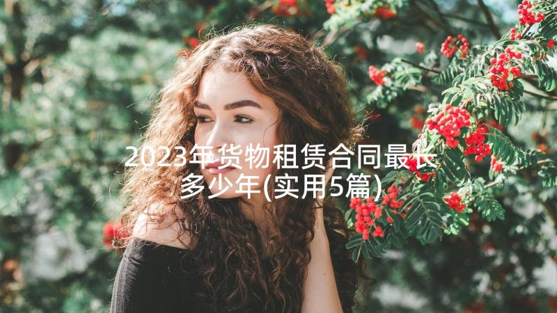 2023年货物租赁合同最长多少年(实用5篇)