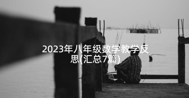 2023年八年级数学教学反思(汇总7篇)