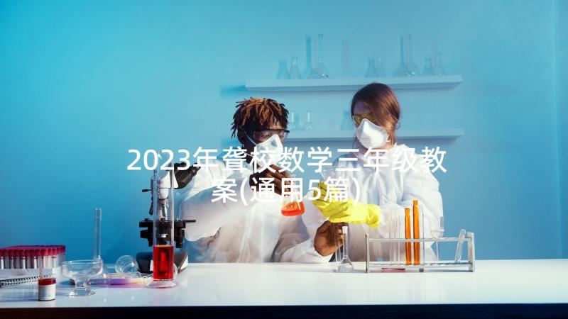 2023年聋校数学三年级教案(通用5篇)