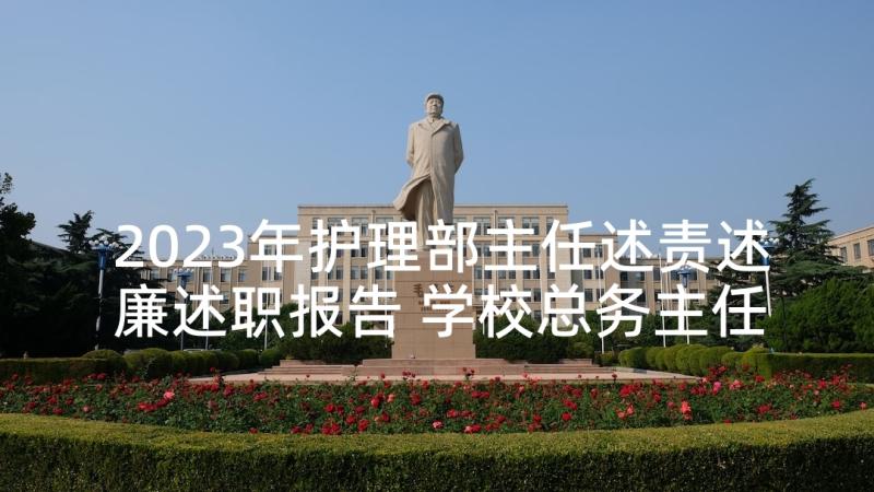 2023年护理部主任述责述廉述职报告 学校总务主任述廉述职报告(通用10篇)