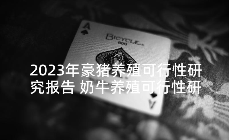 2023年豪猪养殖可行性研究报告 奶牛养殖可行性研究报告(通用5篇)