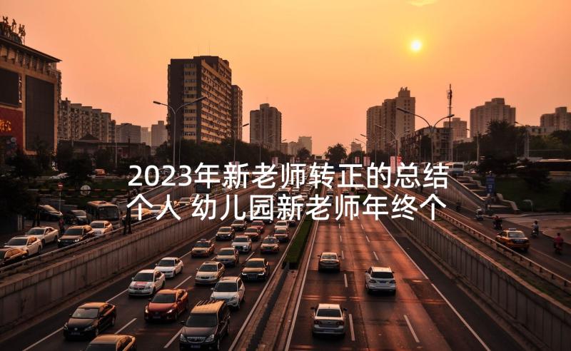 2023年新老师转正的总结个人 幼儿园新老师年终个人工作总结(汇总5篇)